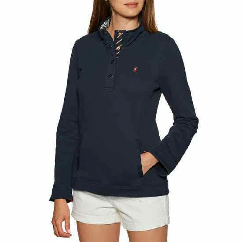 Joules Ladies Beachy Funnel Neck French Navy Sweatshirt